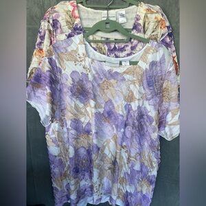 Alfred Dunner blouses. Both XL